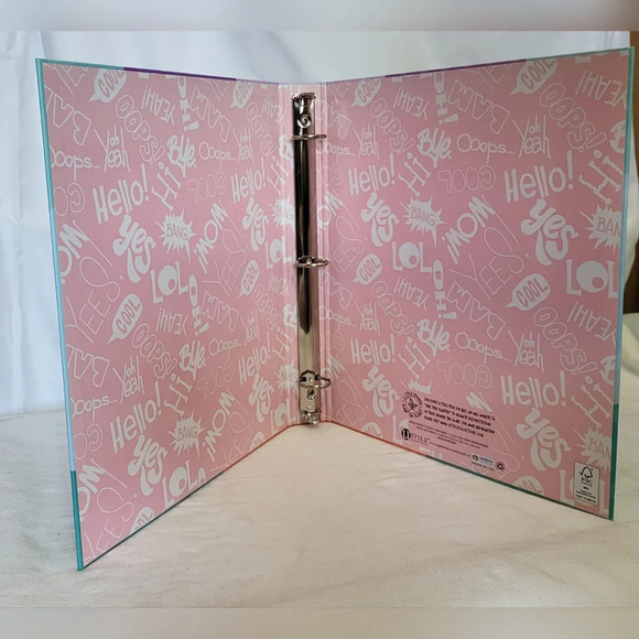 New U Style Perfect Scents Grape Scratch & Sniff 3-Ring 1" Fashion Binder - Picture 4 of 7